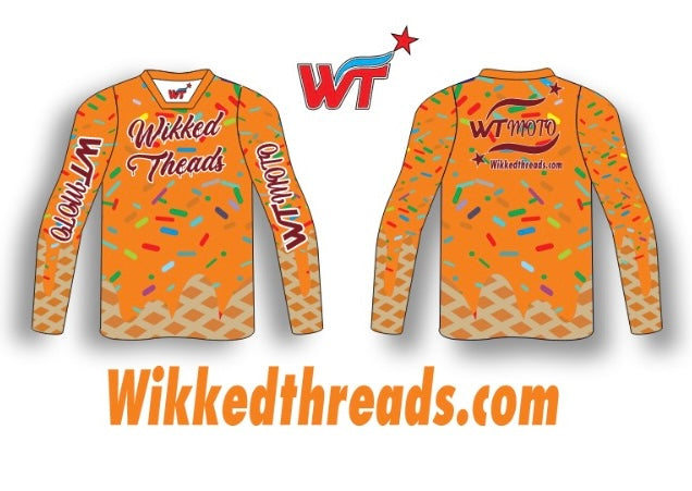 WTMoto Ice Cream Man Jersey – ORANGE CREAM Edition
