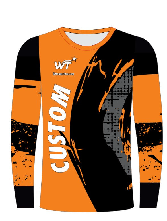 Custom WT MX Jersey & Pants Set – Orange & Black