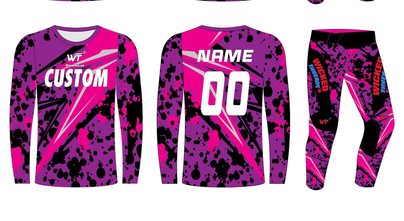 WT Moto “Neon Blast” Custom Jersey & Pants Set
