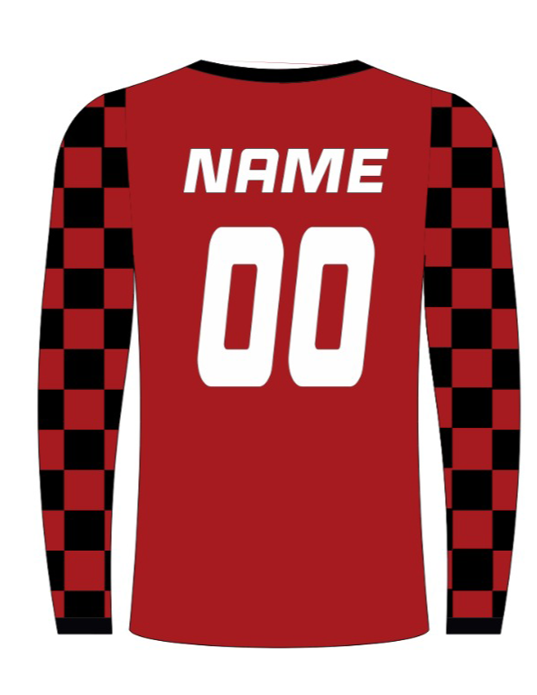 WT Moto Set – Red Checkered Custom Jersey & Pants