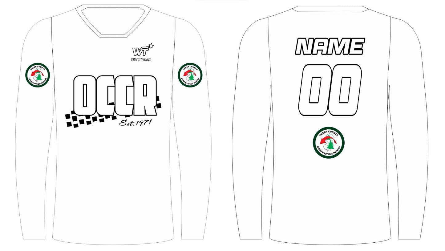 OCCR CLUB RACING JERSEY WHITE