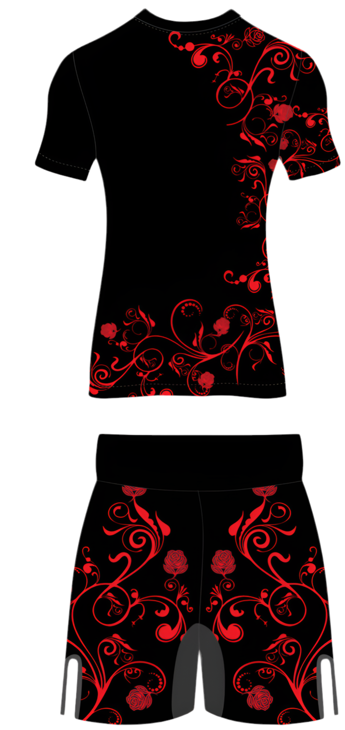 ROSE WARRIOR rashguard set