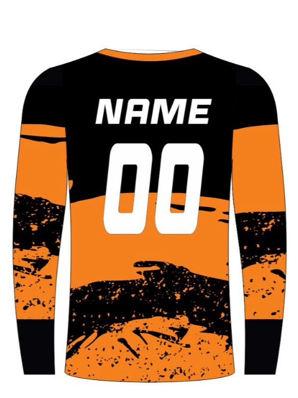 Custom WT MX Jersey & Pants Set – Orange & Black