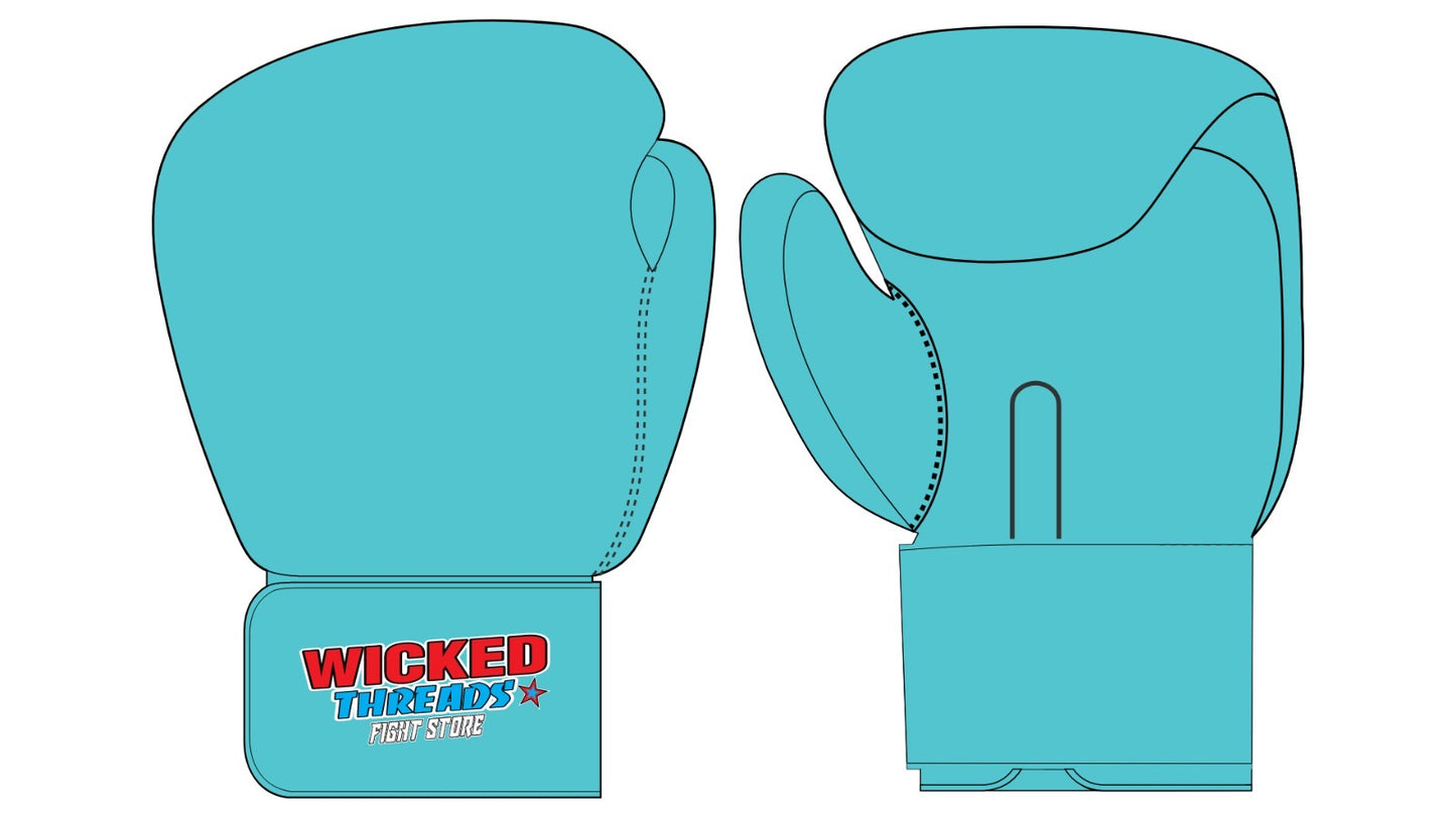 WT turquoise boxing gloves