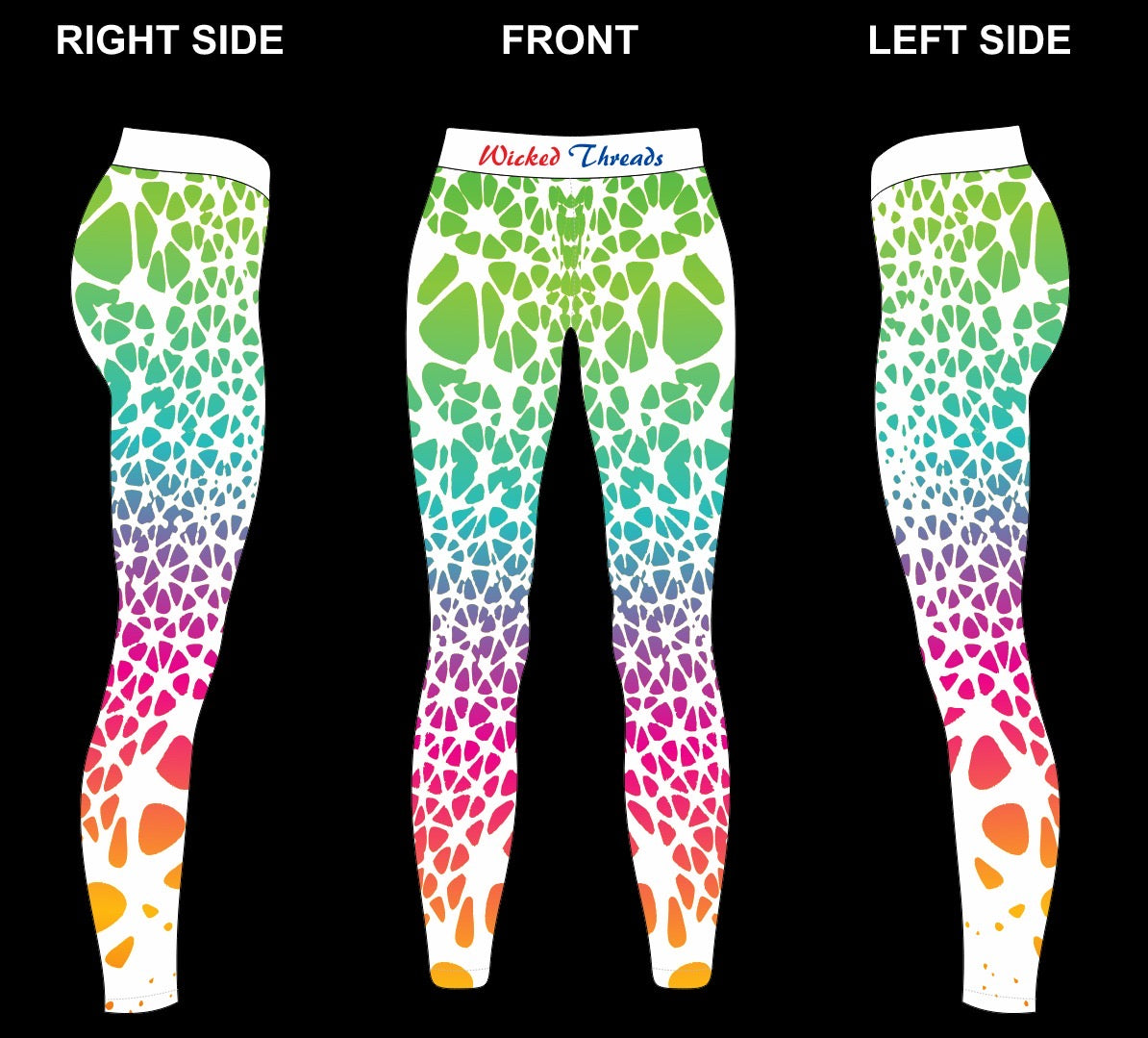 Rainbow Web Leggings – Vibrant, High-Performance Activewear