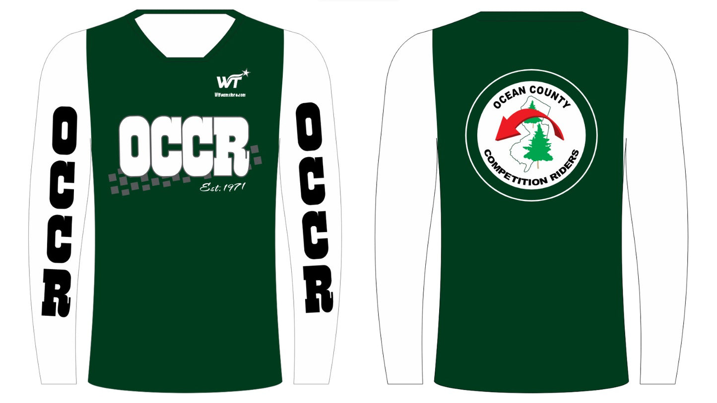 OCCR CLUB RACING JERSEY GREEN/WHITE