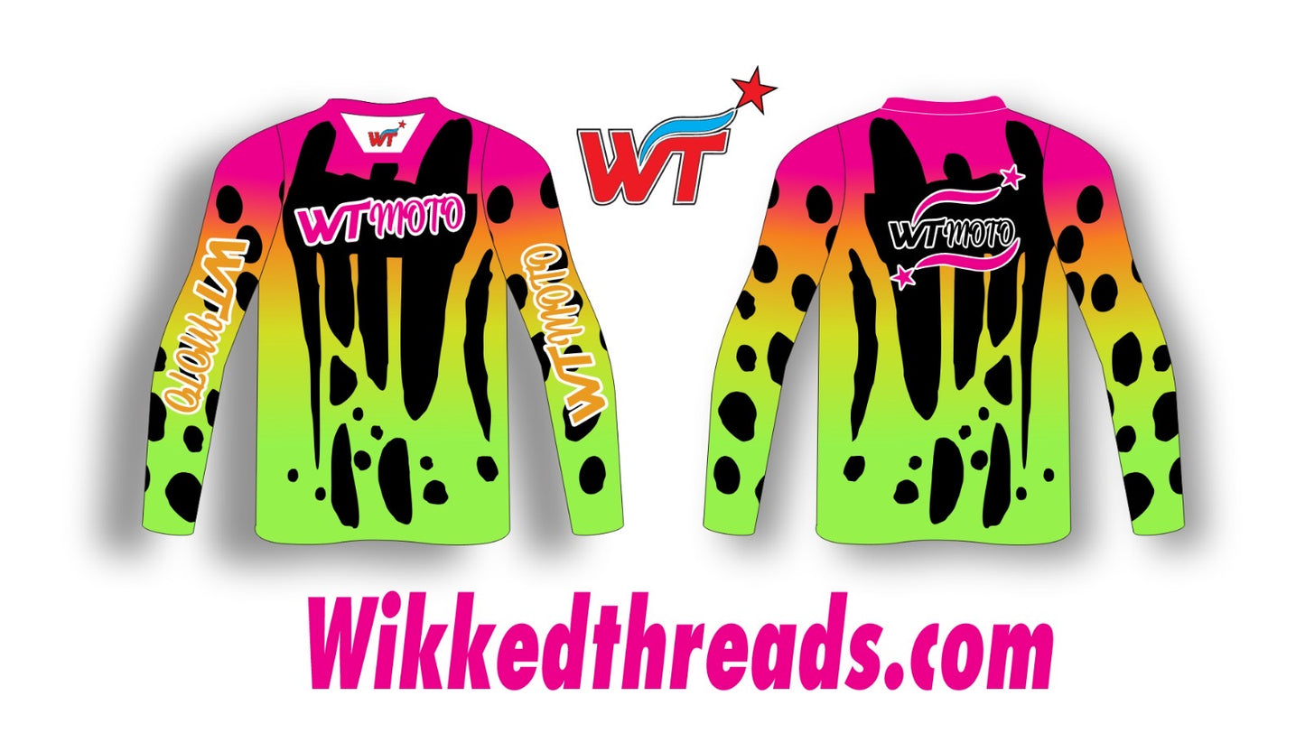 WTMoto Neon Splash Dirtbike Jersey