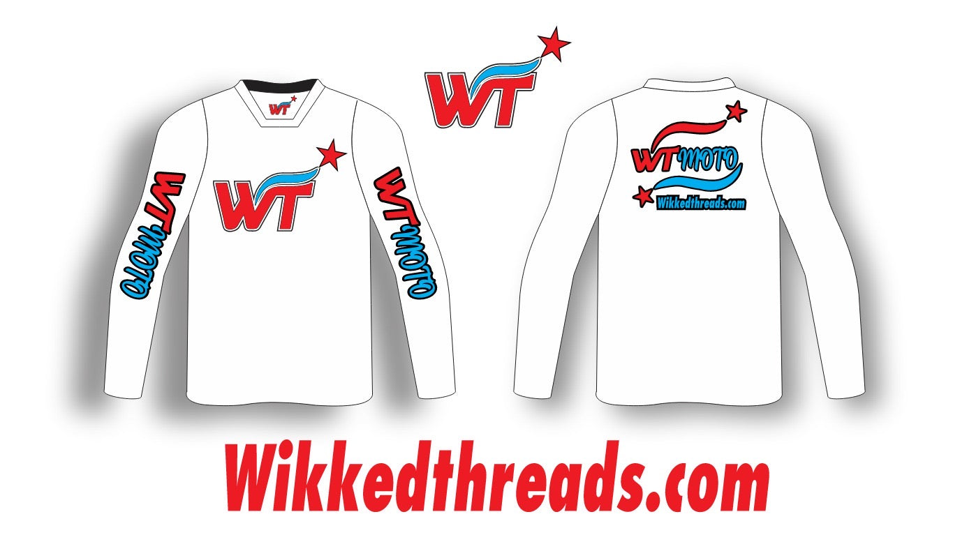 WTMoto Patriot Whiteout Jersey – Red, White & Blue Edition