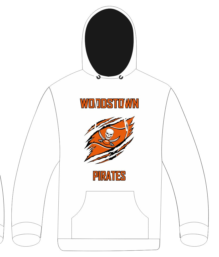 PIRATE SCRATCH HOODIE -Orange