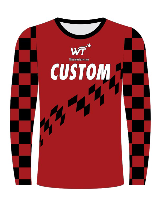 WT Moto Set – Red Checkered Custom Jersey & Pants