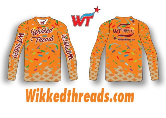 WTMoto Ice Cream Man Jersey – ORANGE CREAM Edition