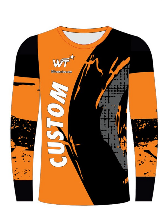 Custom WT MX Jersey & Pants Set – Orange & Black