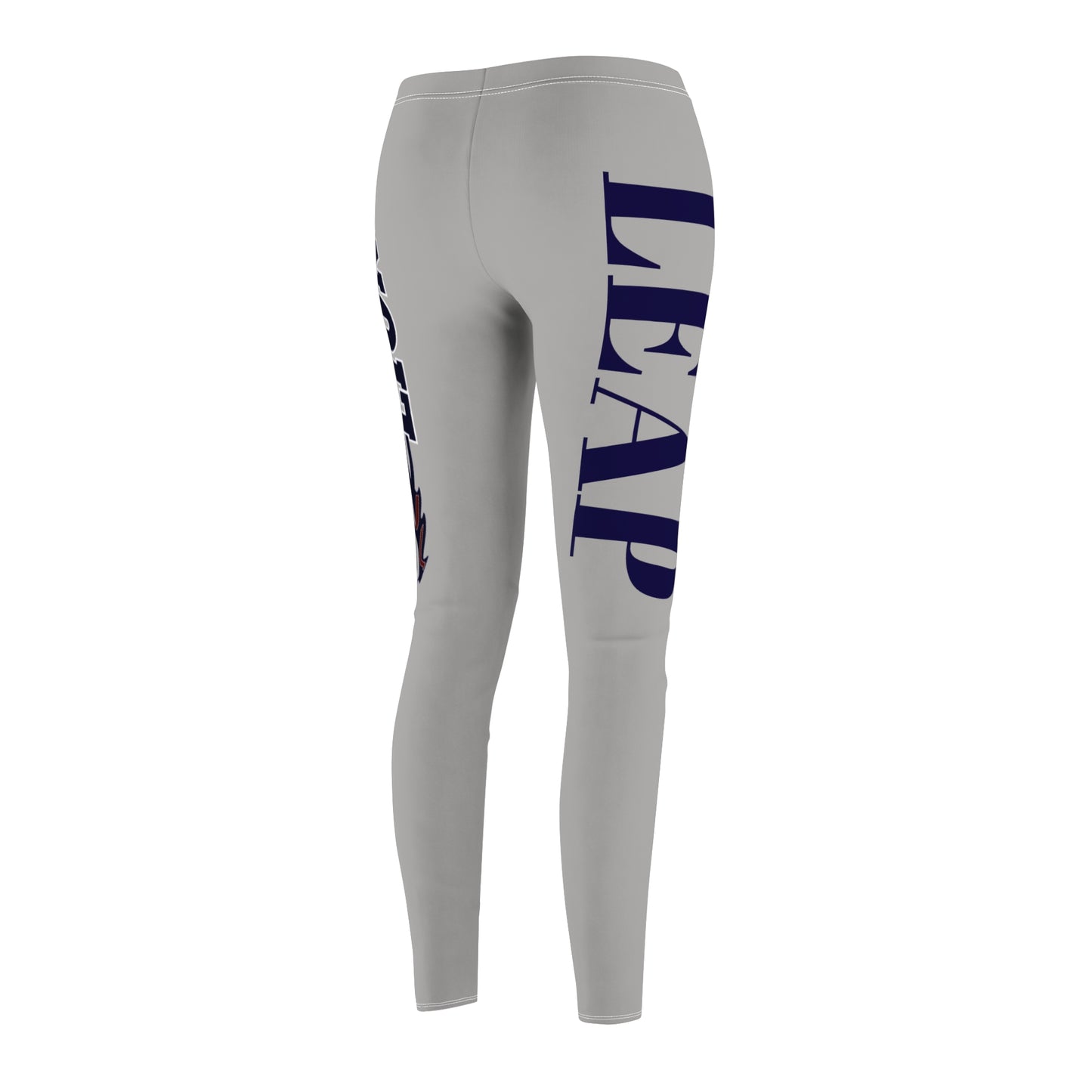 Grey LIONS Leggings — Side Logo Athletic Women's Leggings