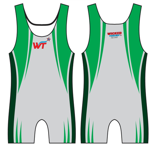 Green Machine Wrestling Singlet