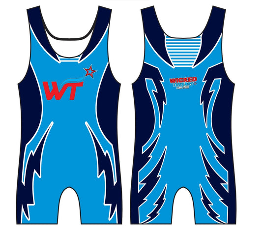 WT Electro Shock Wrestling Singlet – High Voltage Performance