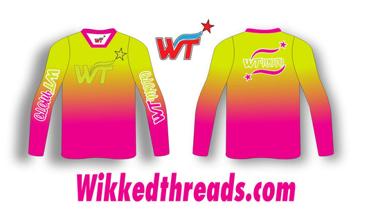 WTMoto Pink Voltage Dirtbike Jersey Neon