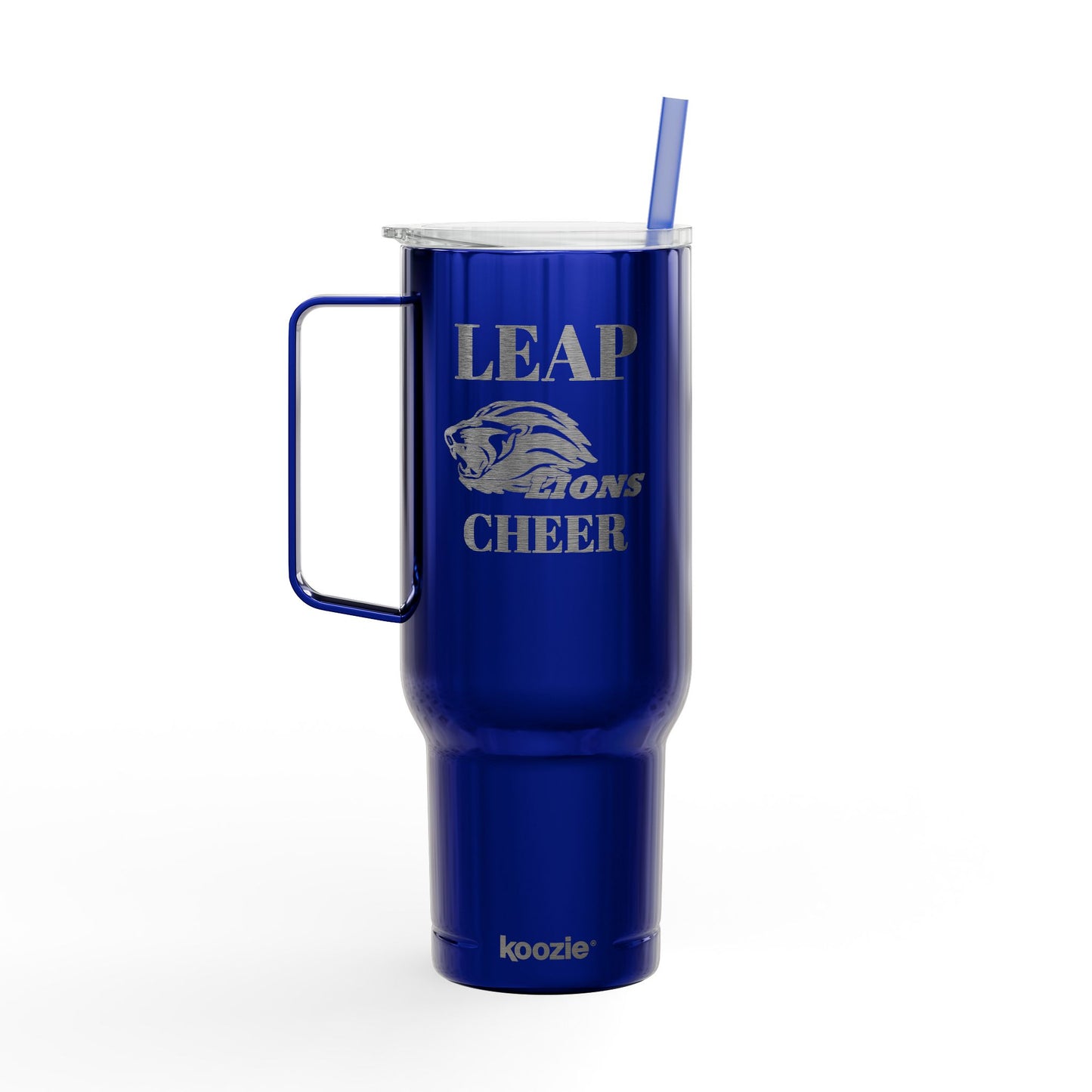 40oz Engraved Cheer Tumbler – LEAP Lions Cheer Insulated Travel Mug