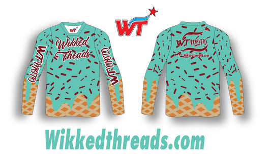 WTMoto Ice Cream Man Jersey – MINT CHOCOLATE CHIP Edition
