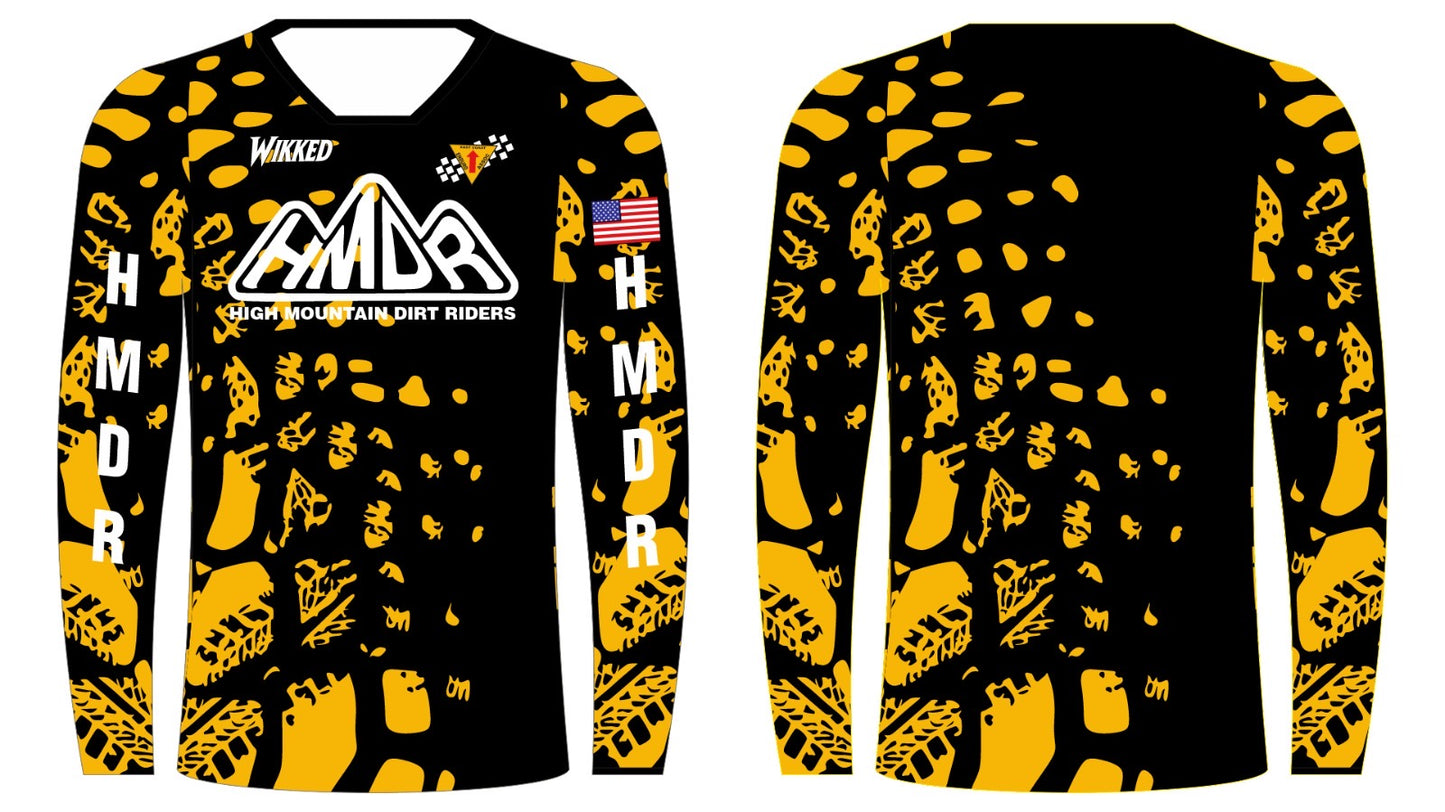 Yellow roost HMDR RACE JERSEY