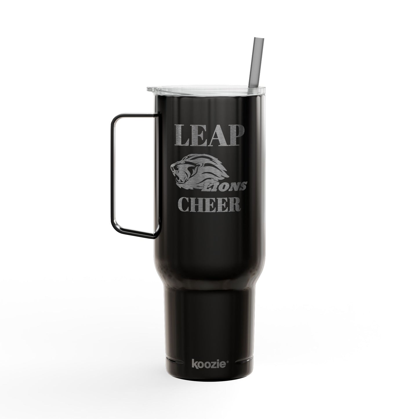 40oz Engraved Cheer Tumbler – LEAP Lions Cheer Insulated Travel Mug