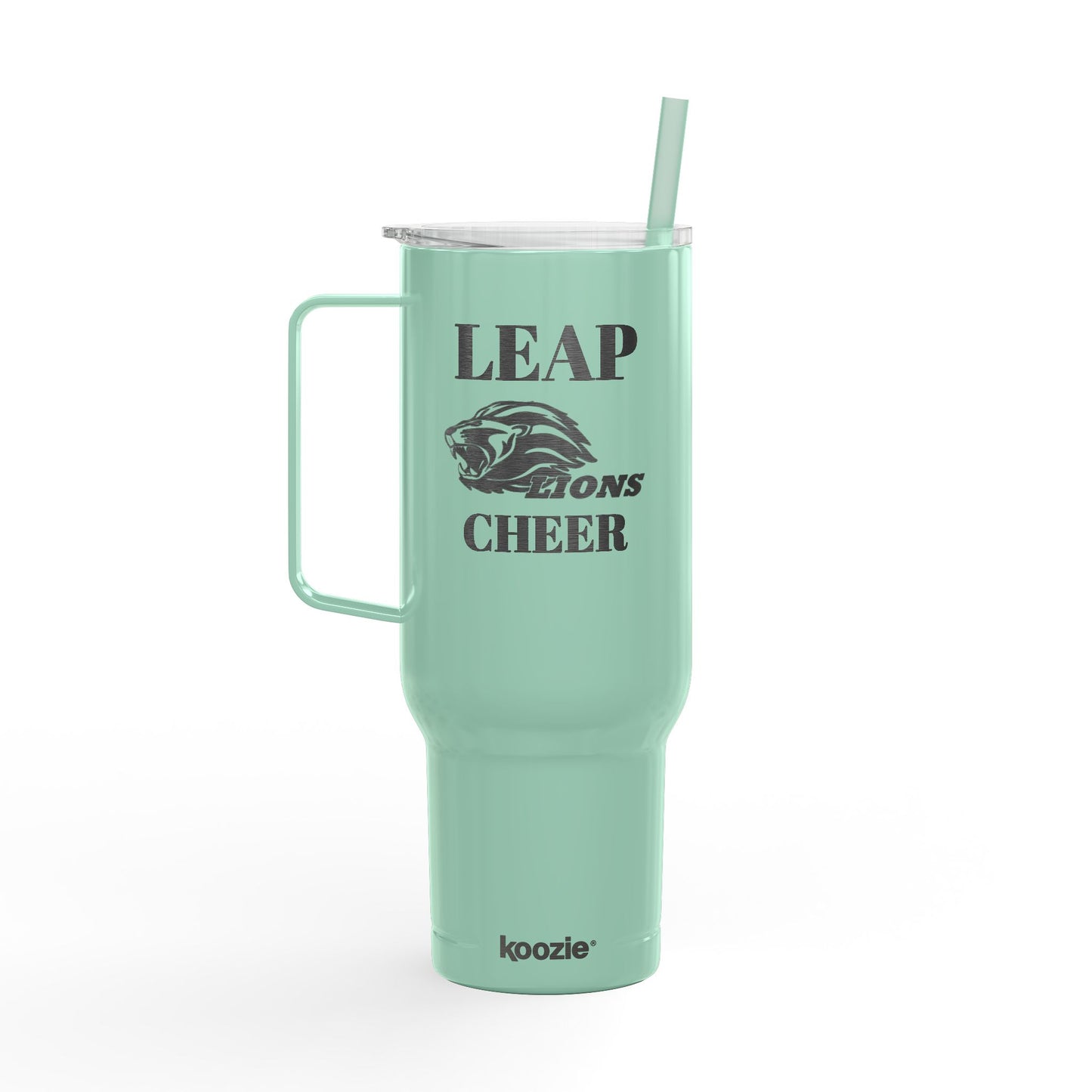 40oz Engraved Cheer Tumbler – LEAP Lions Cheer Insulated Travel Mug