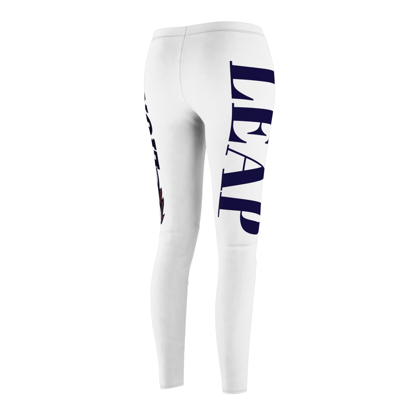 White LIONS Leggings — Side Logo Athletic Women's Leggings