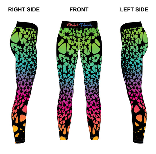 Rainbow Web Leggings – Vibrant, High-Performance Activewear