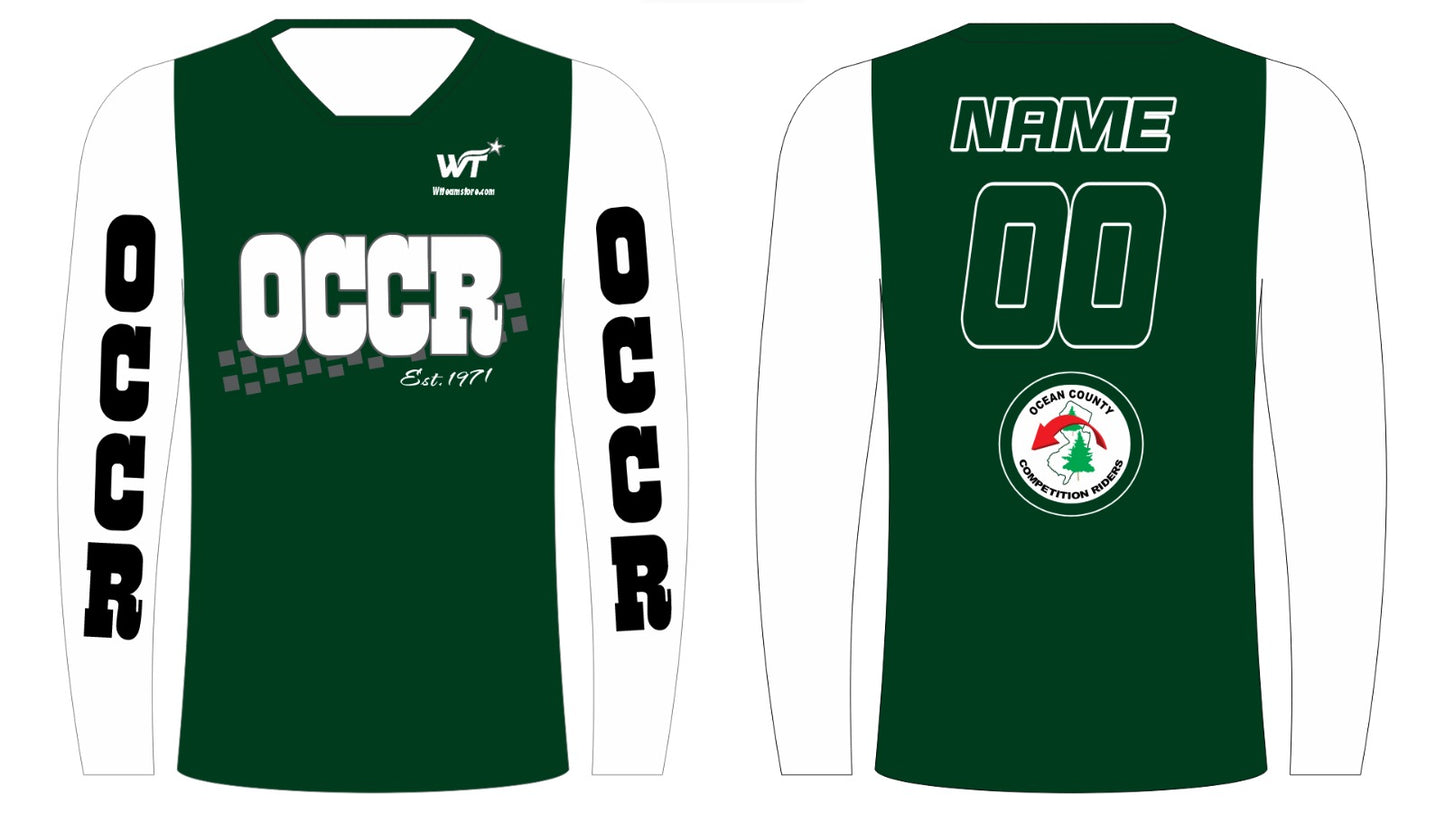 OCCR CLUB RACING JERSEY GREEN/WHITE