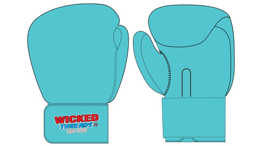 WT turquoise boxing gloves