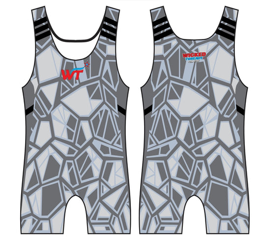 Shattered glass wrestling singlet