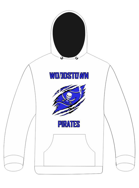 PIRATE SCRATCH HOODIE -blue
