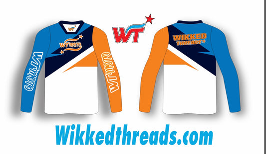WTMOTO racing Jersey blue/orange design