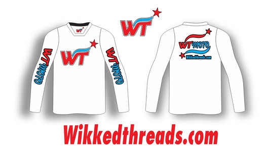 WTMoto Patriot Whiteout Jersey – Red, White & Blue Edition